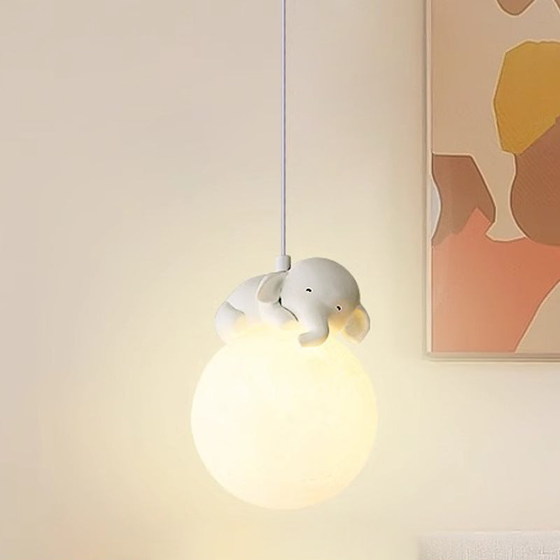 Lampada scandinava a forma di animale con design cartoon | Lampada a sospensione minimalista per camerette con portalampada E9 - Lamylie