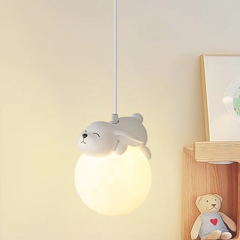 Lampada scandinava a forma di animale con design cartoon | Lampada a sospensione minimalista per camerette con portalampada E9 - Lamylie