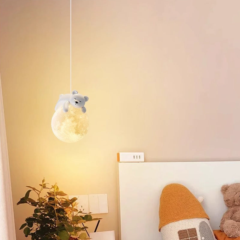 Lampada scandinava a forma di animale con design cartoon | Lampada a sospensione minimalista per camerette con portalampada E9 - Lamylie