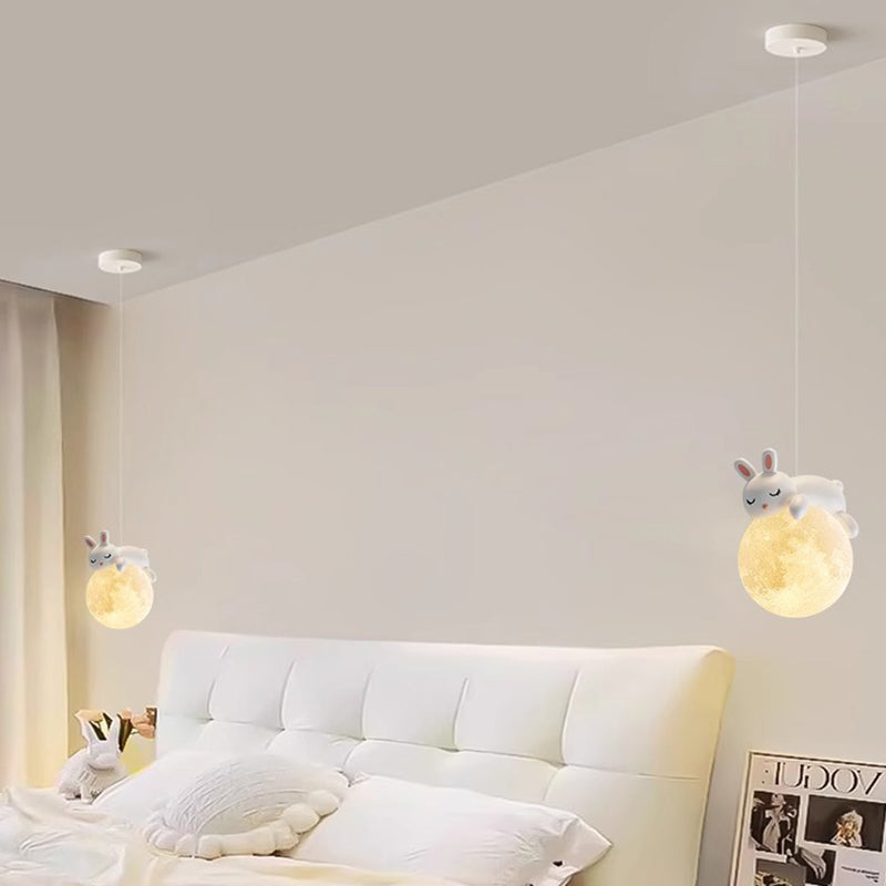 Lampada scandinava a forma di animale con design cartoon | Lampada a sospensione minimalista per camerette con portalampada E9 - Lamylie