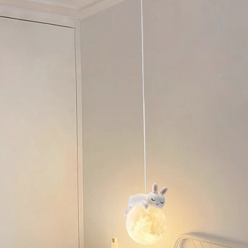 Lampada scandinava a forma di animale con design cartoon | Lampada a sospensione minimalista per camerette con portalampada E9 - Lamylie