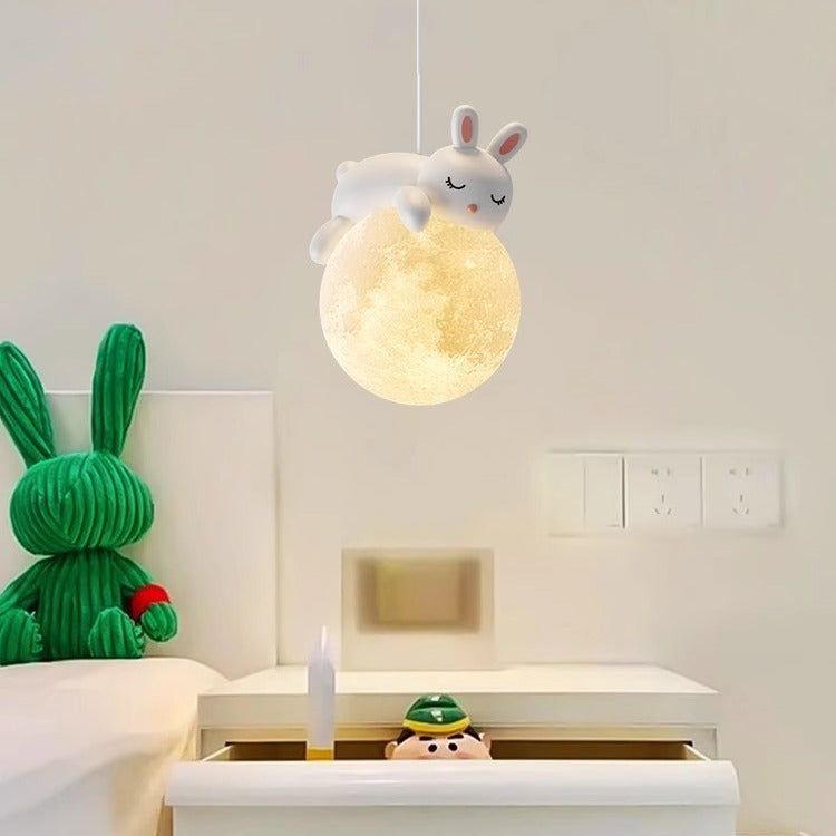 Lampada scandinava a forma di animale con design cartoon | Lampada a sospensione minimalista per camerette con portalampada E9 - Lamylie