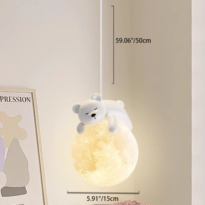Lampada scandinava a forma di animale con design cartoon | Lampada a sospensione minimalista per camerette con portalampada E9 - Lamylie