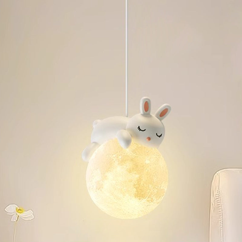 Lampada scandinava a forma di animale con design cartoon | Lampada a sospensione minimalista per camerette con portalampada E9 - Lamylie