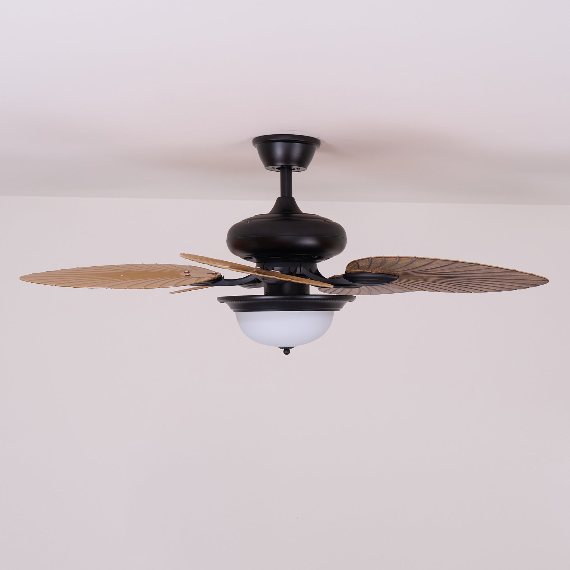 Tropical Wooden Ceiling Fan with Lighting | Remote Control 6 Speeds - Lamylie