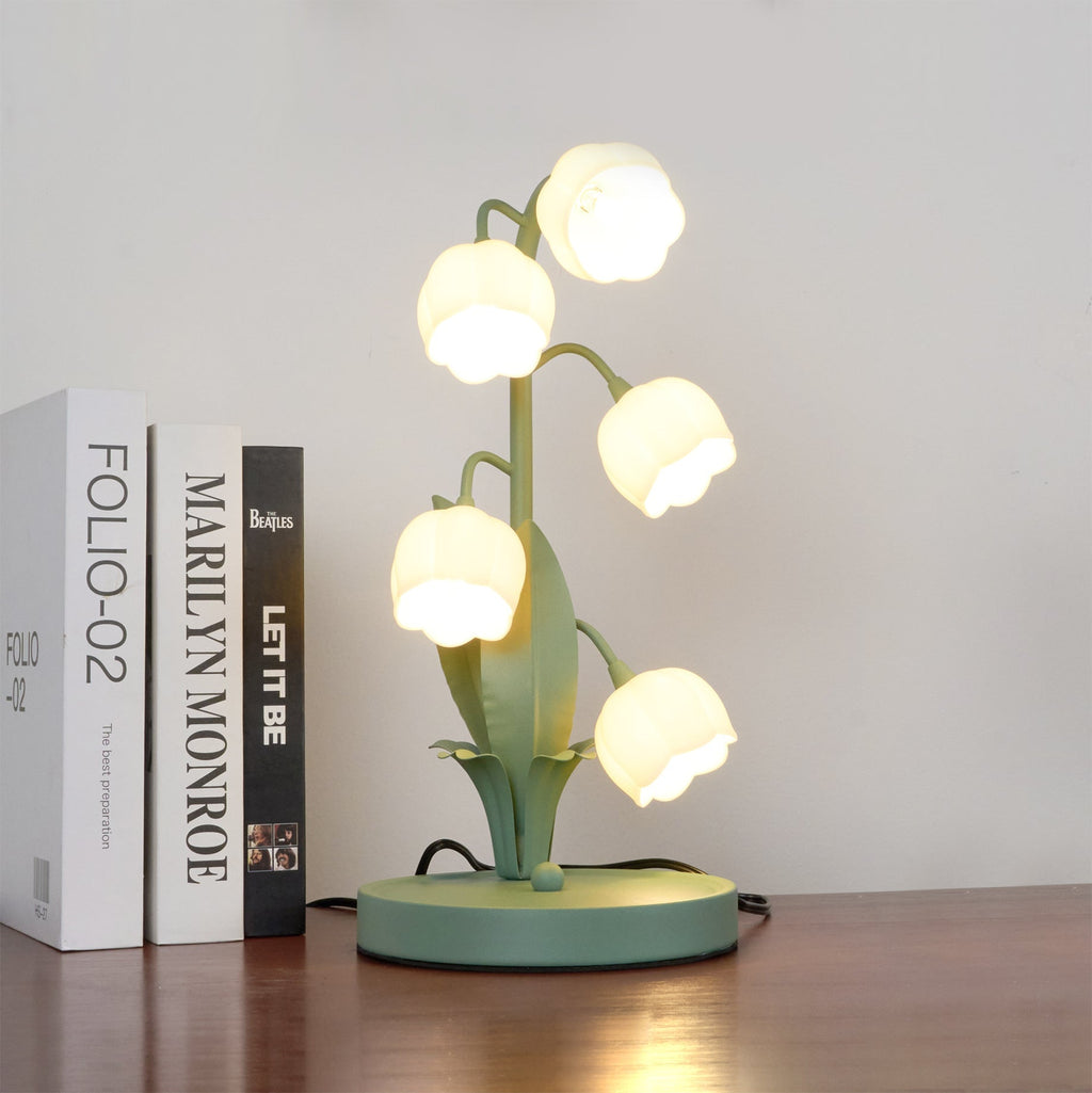 Table lamp with a bell orchid - Lamylie