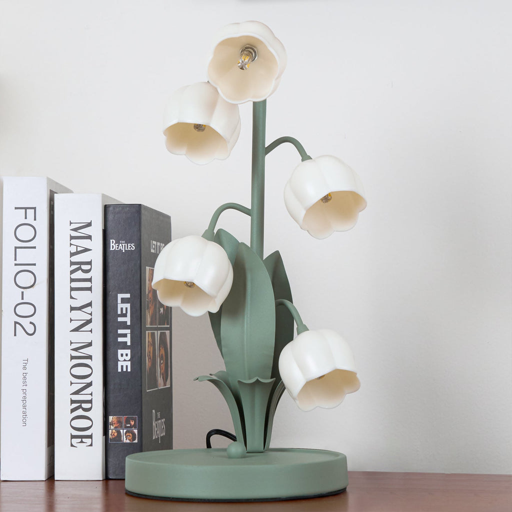 Table lamp with a bell orchid - Lamylie