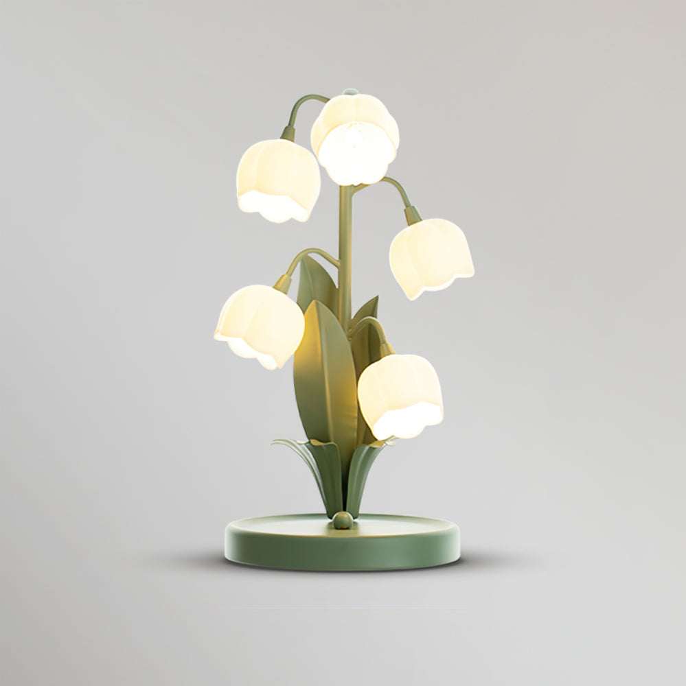 Table lamp with a bell orchid - Lamylie