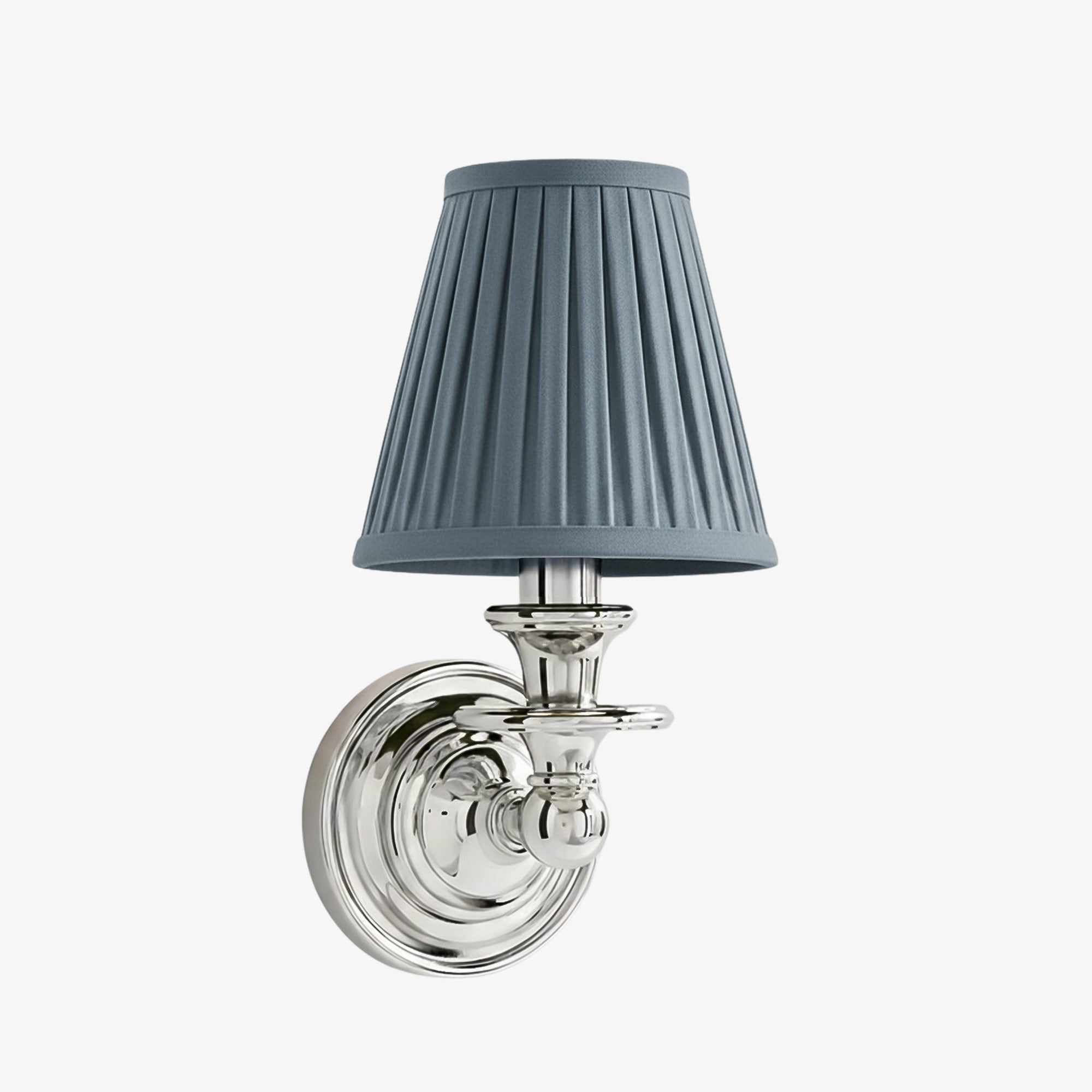 Wall Lamp with Fabric Shade and Gooseneck Arm | Wrought Iron Fixture with Adjustable Reading Lamp - Lamylie