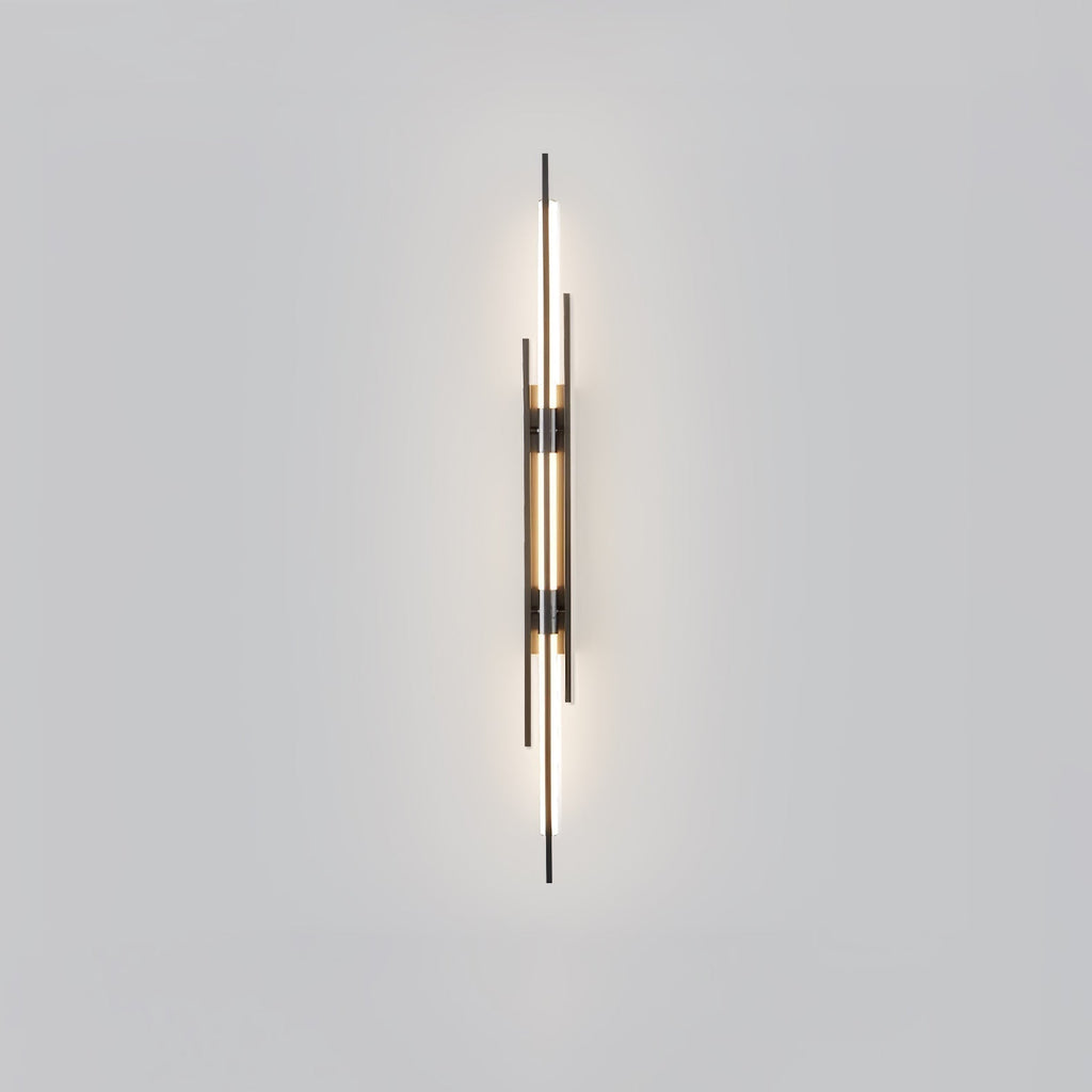 Nova Luxe LED-vegglampe i gull — moderne stil, slitesterk konstruksjon, varmt lys