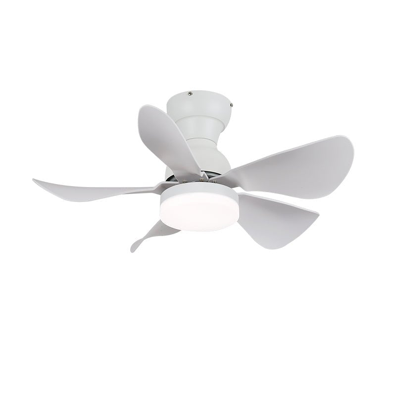 Takfläkt med integrerad LED-belysning och träeffekt, 74 cm – Lamylie