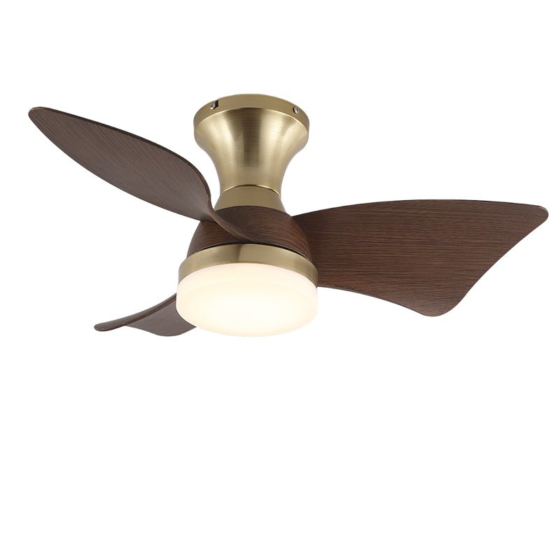 Modern Ceiling Fan with Lighting | Wood Grain | Ø55 cm �� Remote Control | 6 Speeds - Lamylie