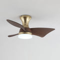 Modern Ceiling Fan with Lighting | Wood Grain | Ø55 cm �� Remote Control | 6 Speeds - Lamylie