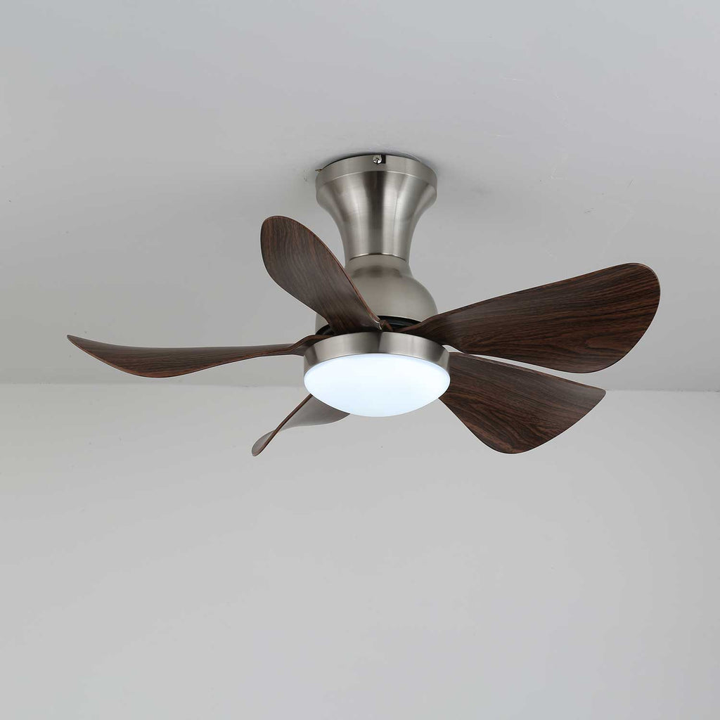 Ceiling Fan Novaro Wood with Lighting | Quiet DC Motor | Elegant Scandinavian Design - Lamylie