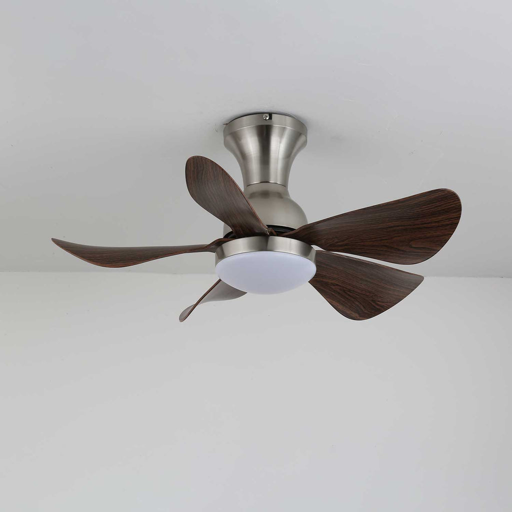 Ceiling Fan Novaro Wood with Lighting | Quiet DC Motor | Elegant Scandinavian Design - Lamylie