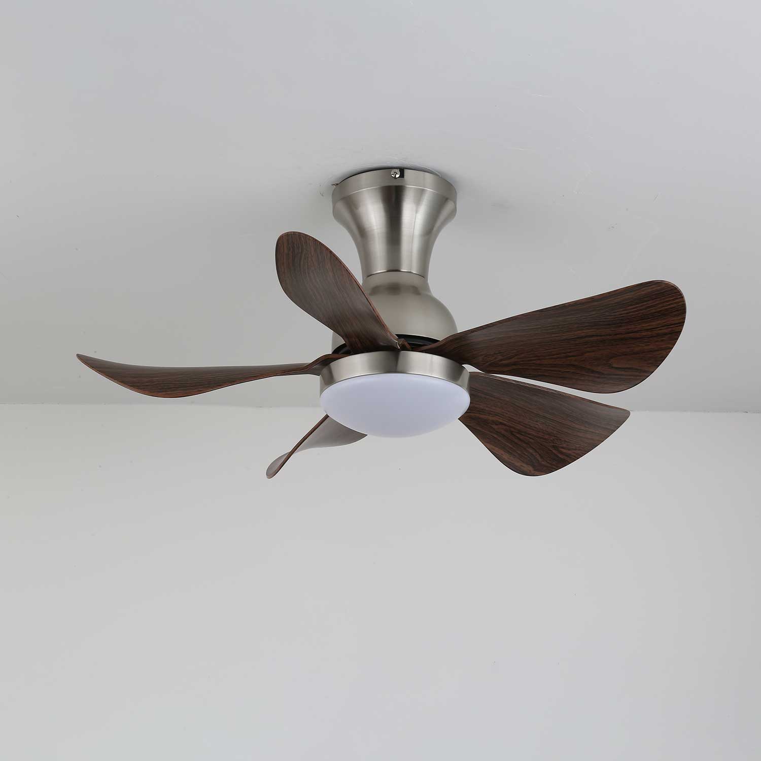 Ceiling Fan Novaro Wood with Lighting | Quiet DC Motor | Elegant Scandinavian Design - Lamylie