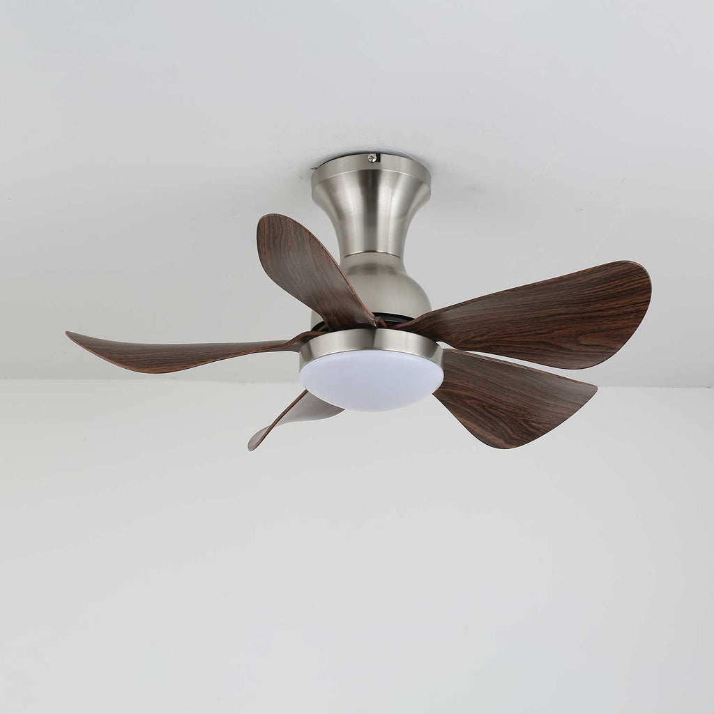 Ceiling Fan Novaro Wood with Lighting | Quiet DC Motor | Elegant Scandinavian Design - Lamylie