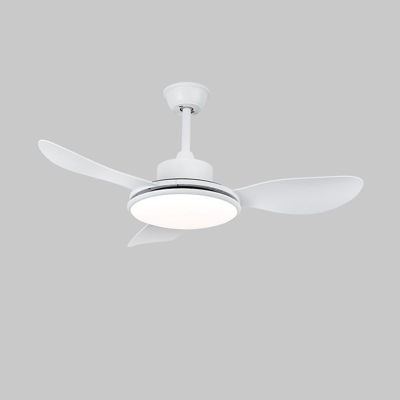 Ventilator de tavan cu iluminare LED și telecomandă | Design scandinav cu finisaj cu textură de lemn - Lamylie