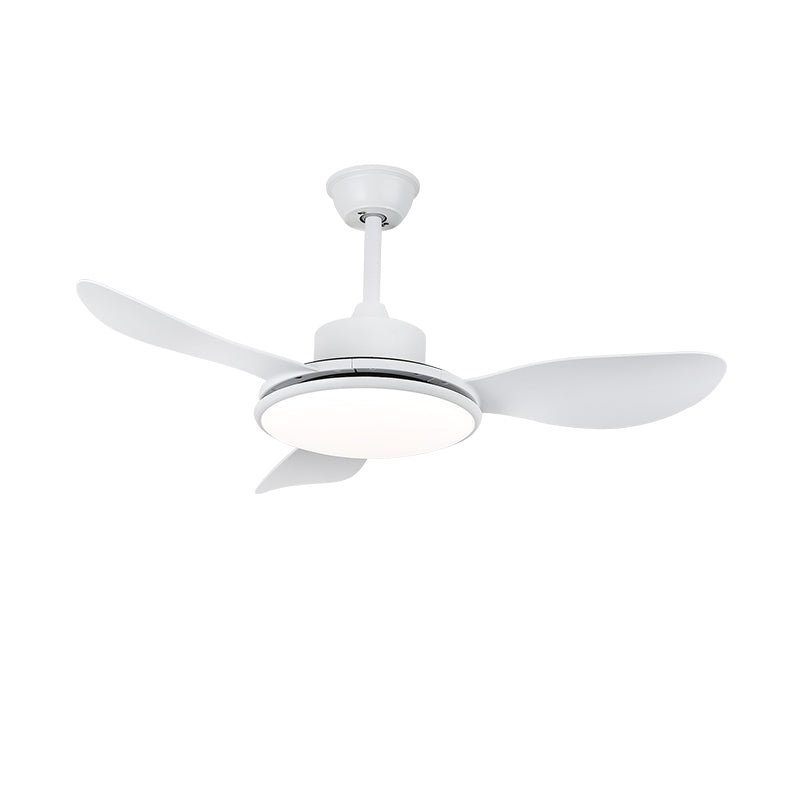 Ventilator de tavan cu iluminare LED și telecomandă | Design scandinav cu finisaj cu textură de lemn - Lamylie