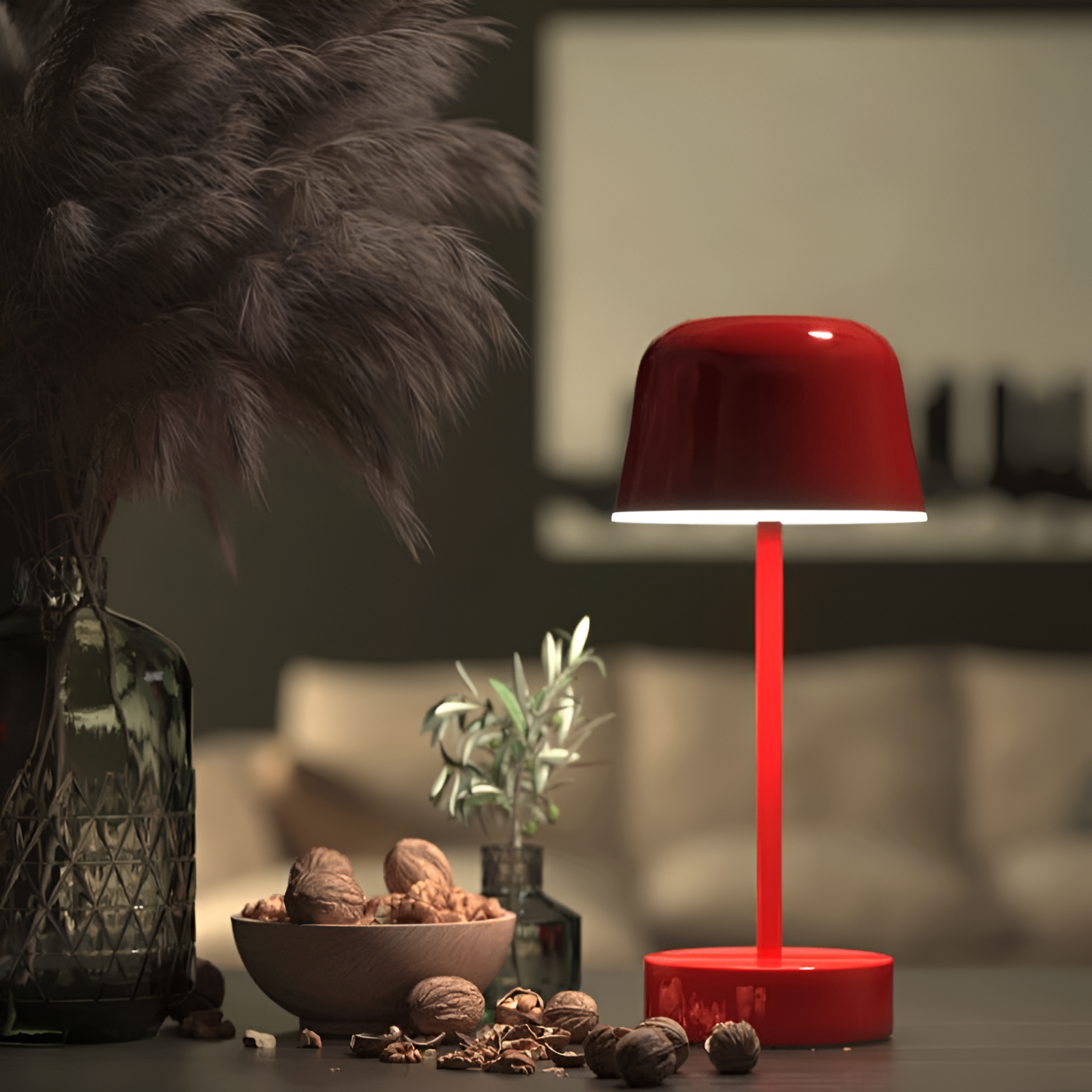 RetroLED - kabellose LED-Tischlampe im Retro-Design - Lamylie