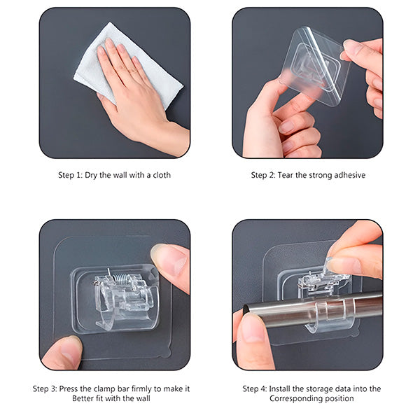 Practical hooks for easy and neat storage (x4) - Lamylie