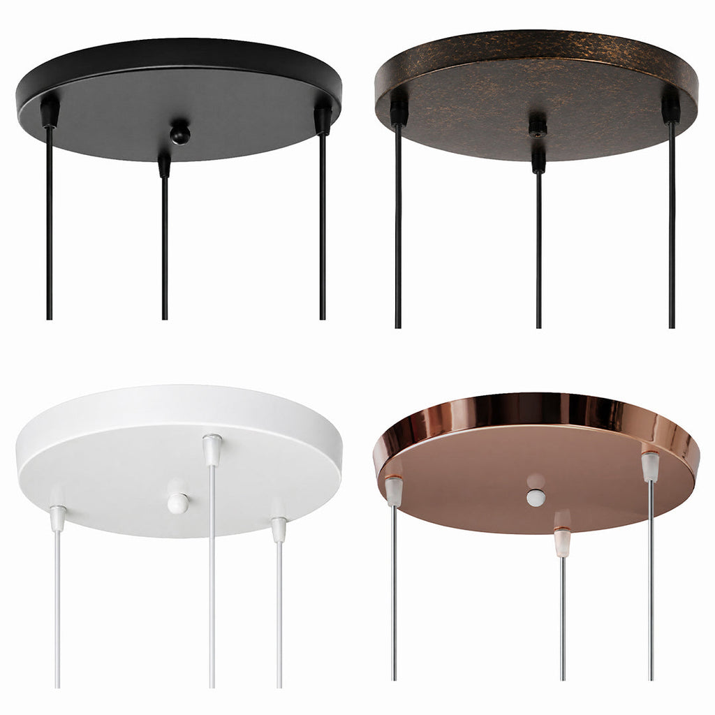 Round Ceiling Canopy for Pendant Lamps | Streamlined Base for Multi-Lamp Arrangements - Lamylie