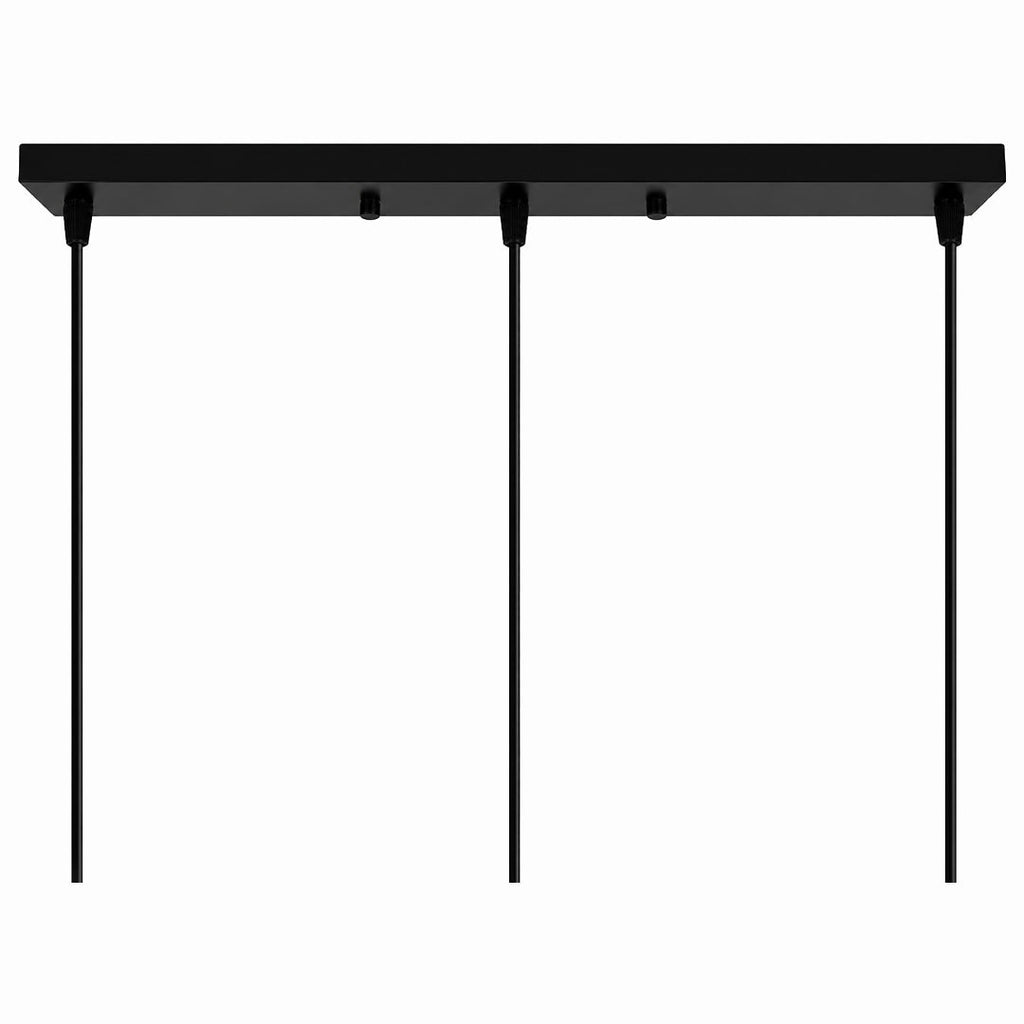Rectangular Ceiling Rose for Multiple Pendant Lamps | Available in 30-80cm and 1-5 Light Points - Lamylie