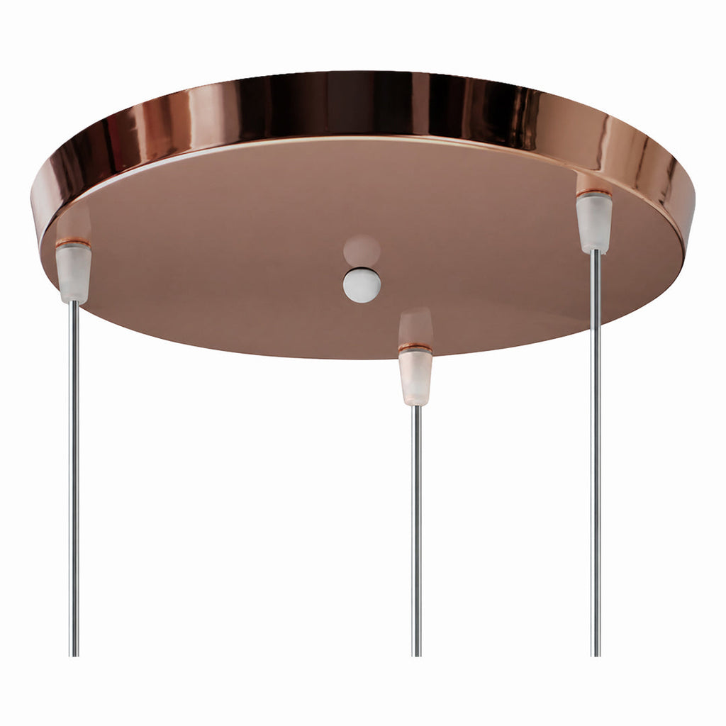 Round Ceiling Canopy for Pendant Lamps | Streamlined Base for Multi-Lamp Arrangements - Lamylie