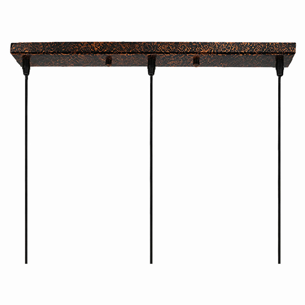 Rectangular Ceiling Rose for Multiple Pendant Lamps | Available in 30-80cm and 1-5 Light Points - Lamylie