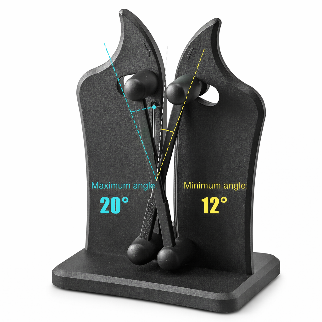 Knife Sharpener for Straight and Serrated Blades - Lamylie