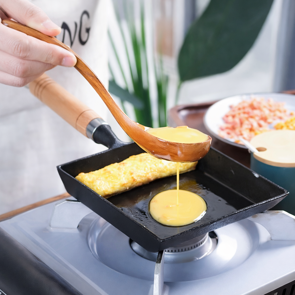 Gusseiserne Pfanne für Tamagoyaki – Japanisches Kochutensil - Lamylie