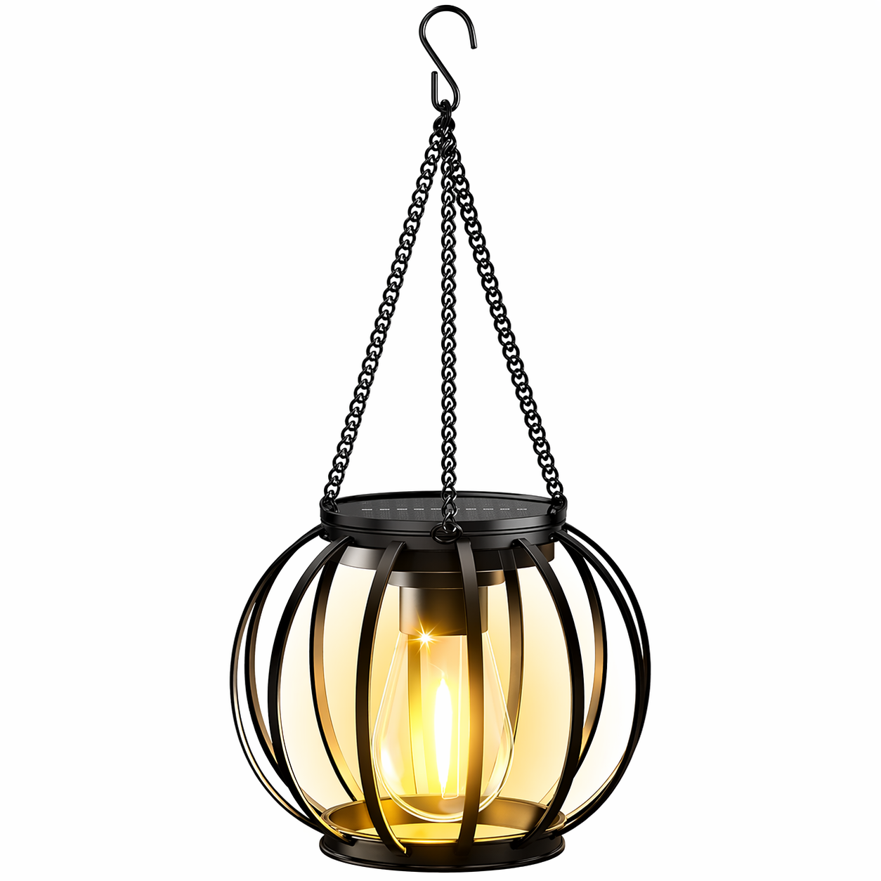 Metallische Retro-Solarleuchte für den Garten – Lamylie