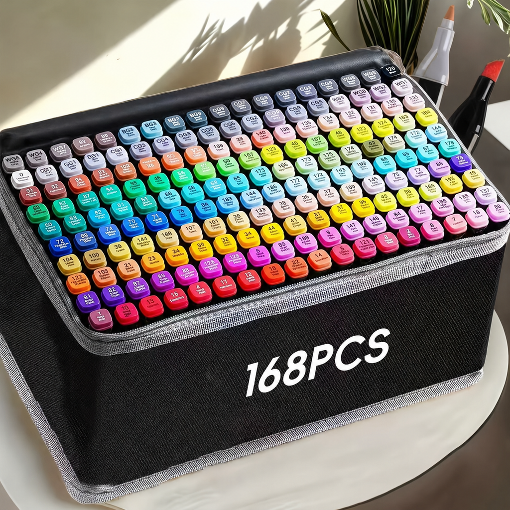 168色入り両頭アルコールマーカーセット - Lamylie