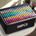 168色入り両頭アルコールマーカーセット - Lamylie