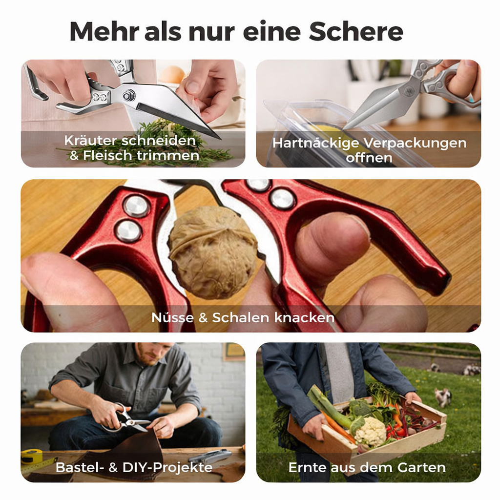Multifunktionale Küchenschere aus 3Cr13-Edelstahl - Lamylie