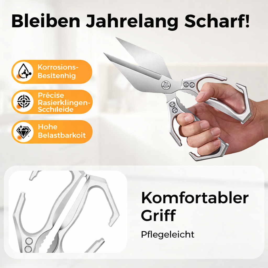 Multifunktionale Küchenschere aus 3Cr13-Edelstahl - Lamylie