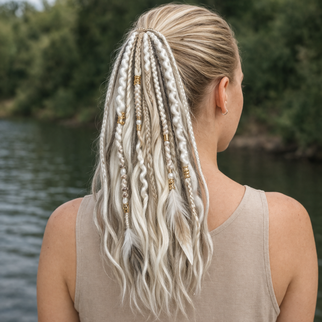 Hestehale med dreadlocks — øyeblikkelig bohemsk stil for frihet og selvtillit - Lamylie