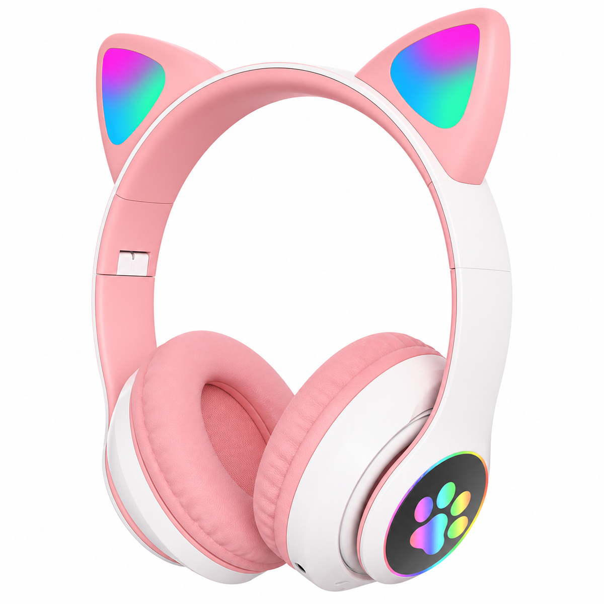 LED Cat Ear Gaming Headset with USB and 3.5mm Connection - Lamylie