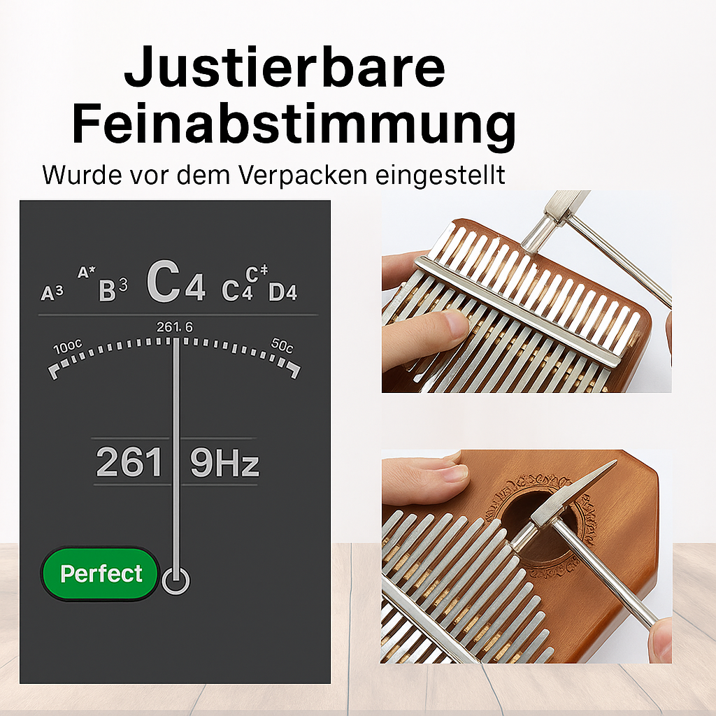 Instrument muzyczny kalimba – Kojące dźwięki naturalnego mahoniu - Lamylie