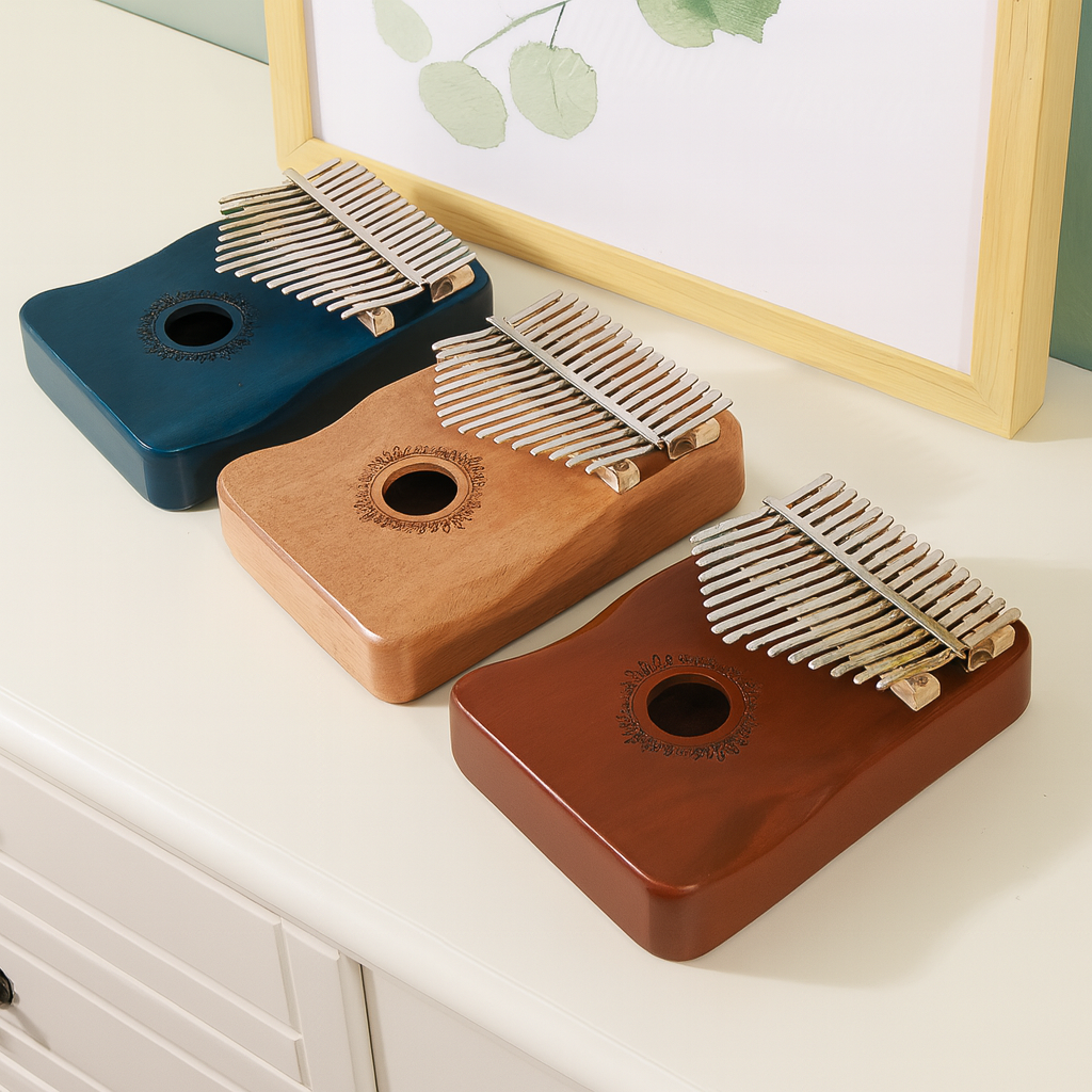 Instrument muzyczny kalimba – Kojące dźwięki naturalnego mahoniu - Lamylie