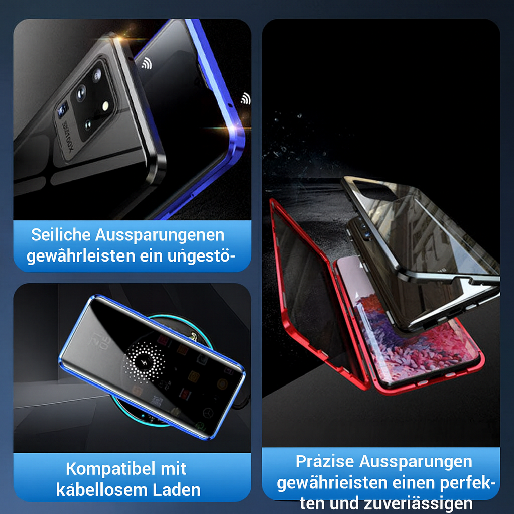 Magnetische Handyhülle mit integriertem Blickschutz – Lamylie