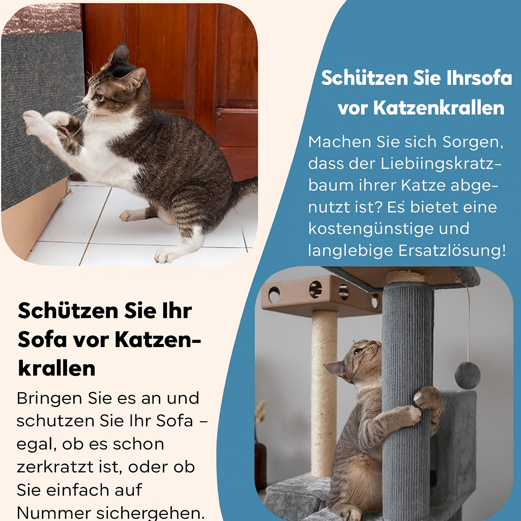 Möbelschutzmatte mit Grip – Reduziert den Kratztrieb - Lamylie