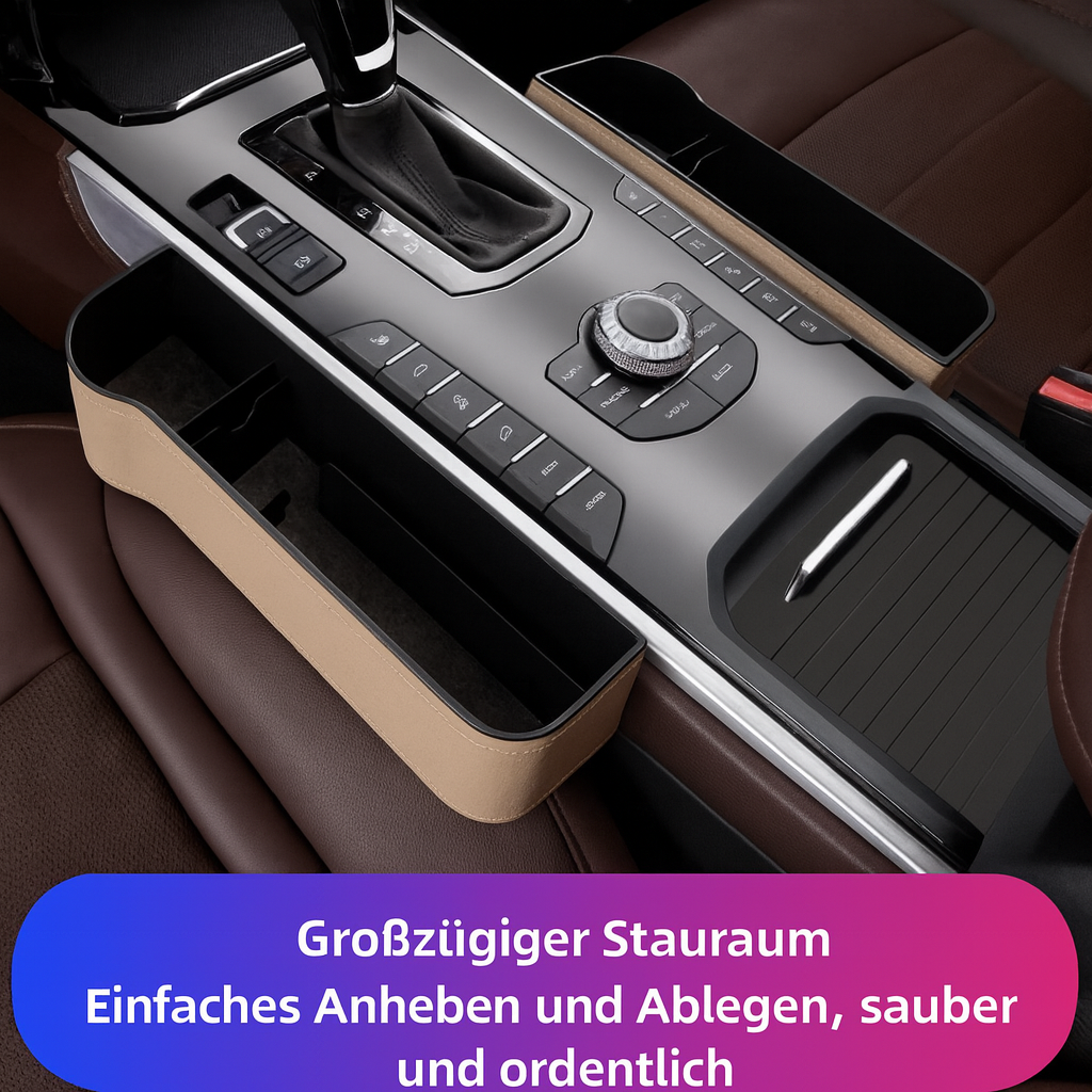 Organizer per sedile auto in pelle - stile DriveMate - Lamylie