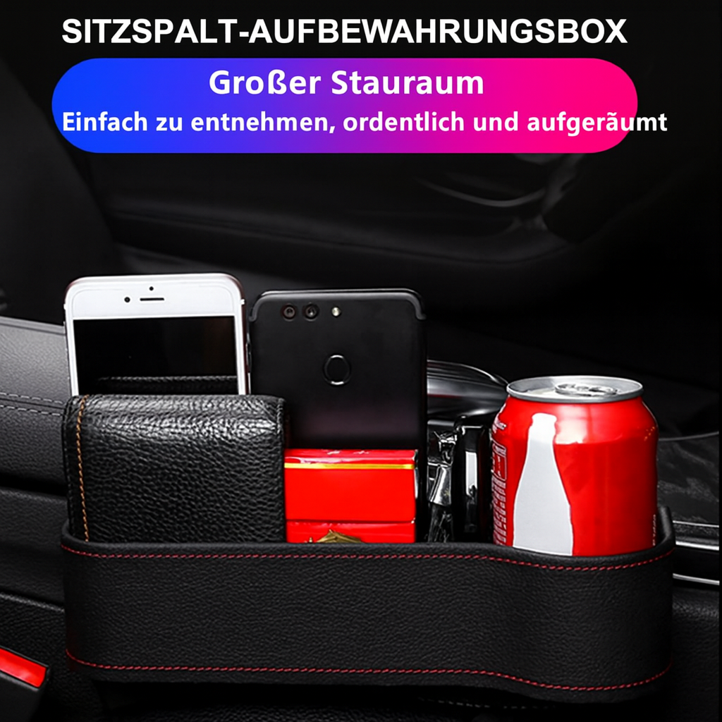 Organizer per sedile auto in pelle - stile DriveMate - Lamylie