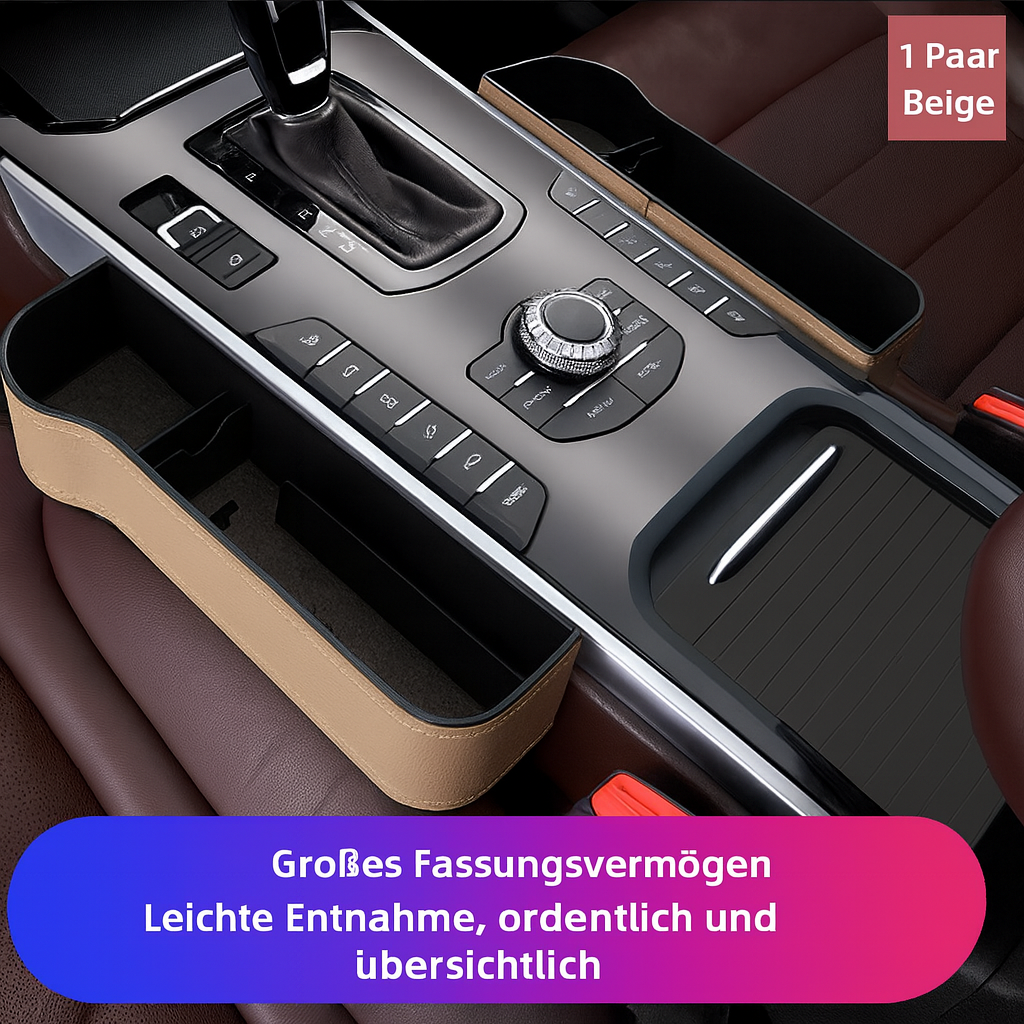 Organizer per sedile auto in pelle - stile DriveMate - Lamylie