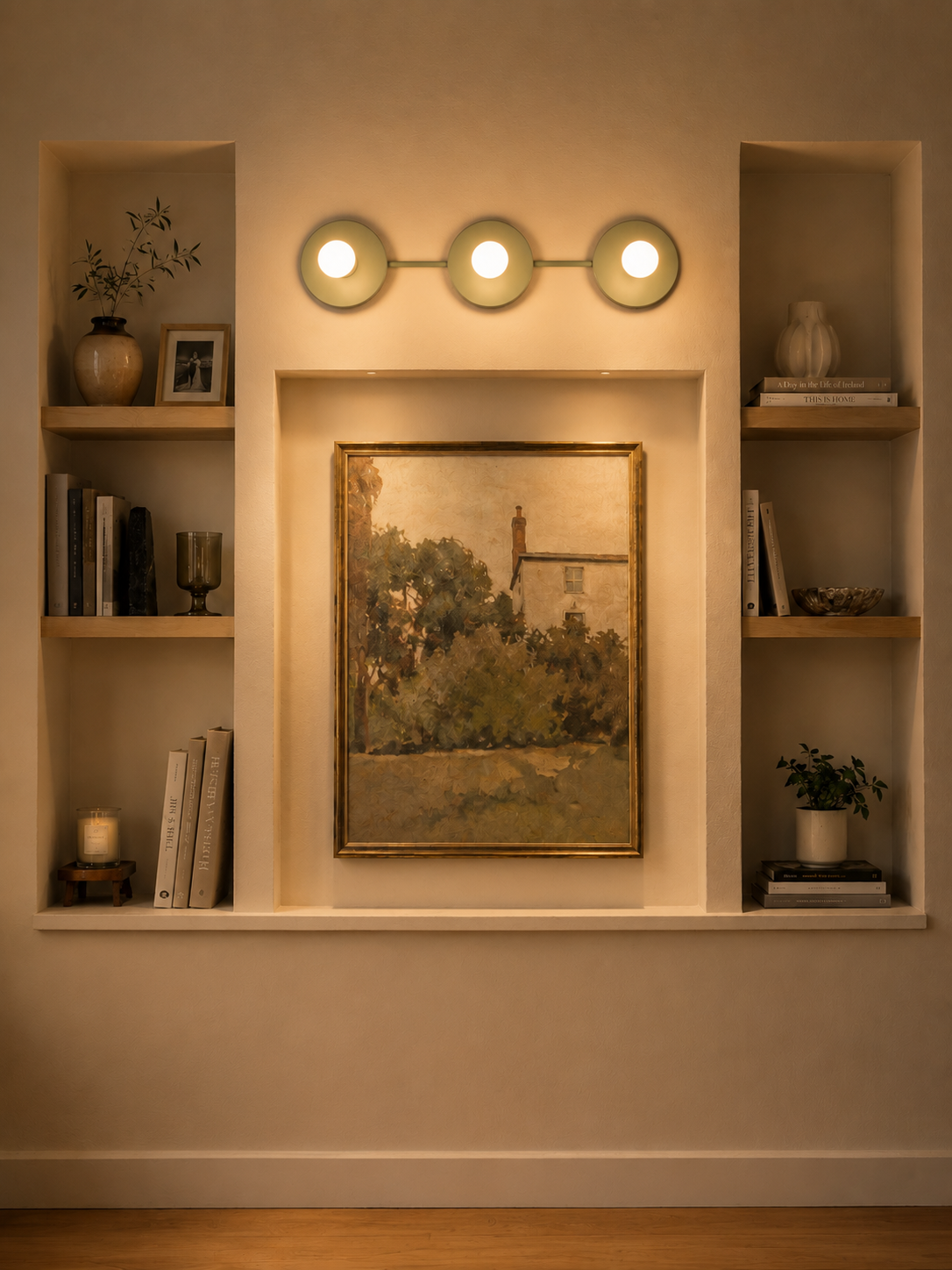 Minimalist Bathroom Lamp with Three Light Points - Available in Multiple Colors - Lamylie