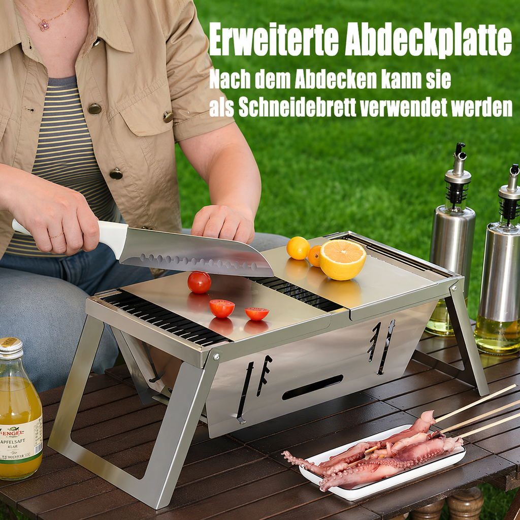 Kompakt, hordozható grillsütő útközbeni használatra - Lamylie