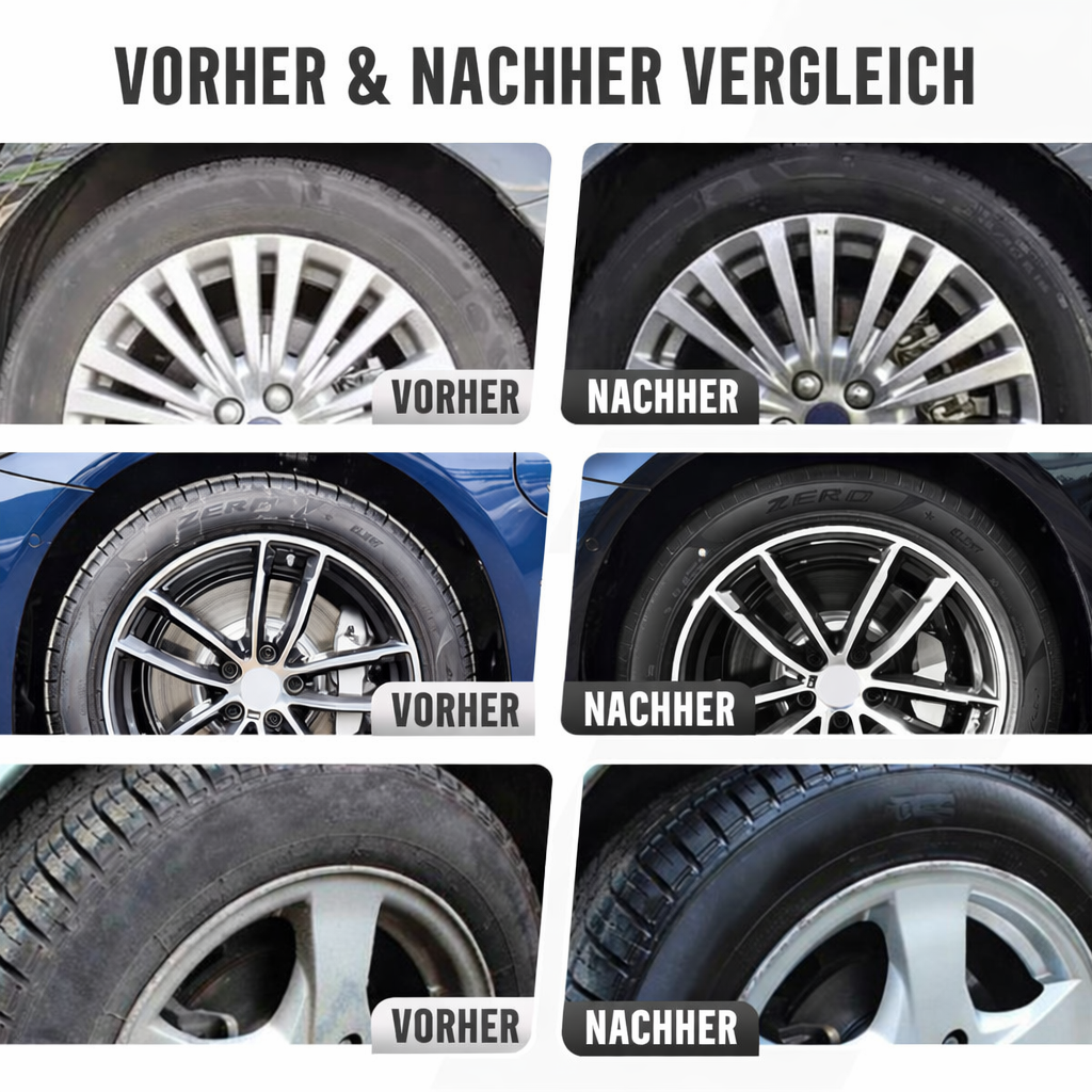 Deep Black Tire Shine for Lasting Protection and Stunning Finish - Lamylie