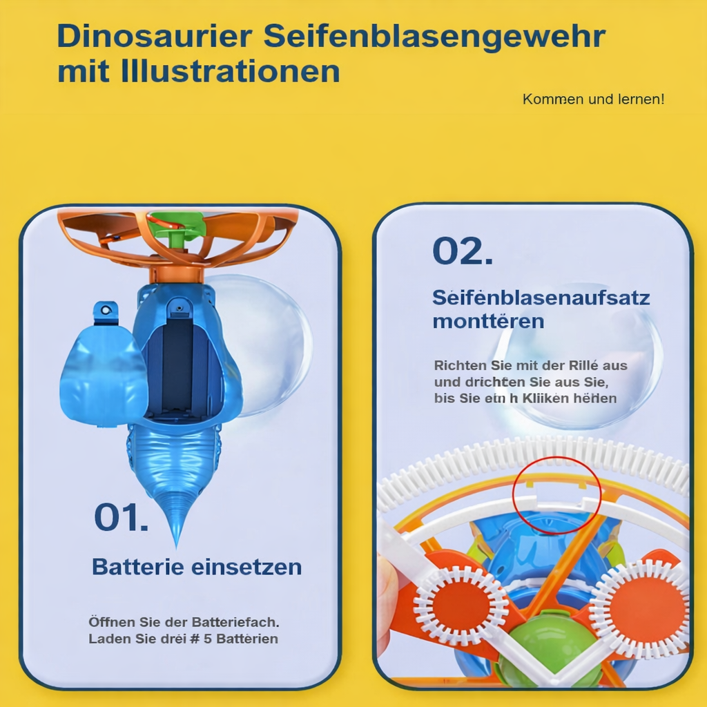 Bubblosaur - Verzaubert Kinder mit endlosen Seifenblasen-Abenteuern! - Lamylie