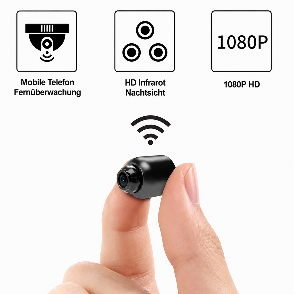 Mini caméra de surveillance Wi-Fi avec vision nocturne - Lamylie